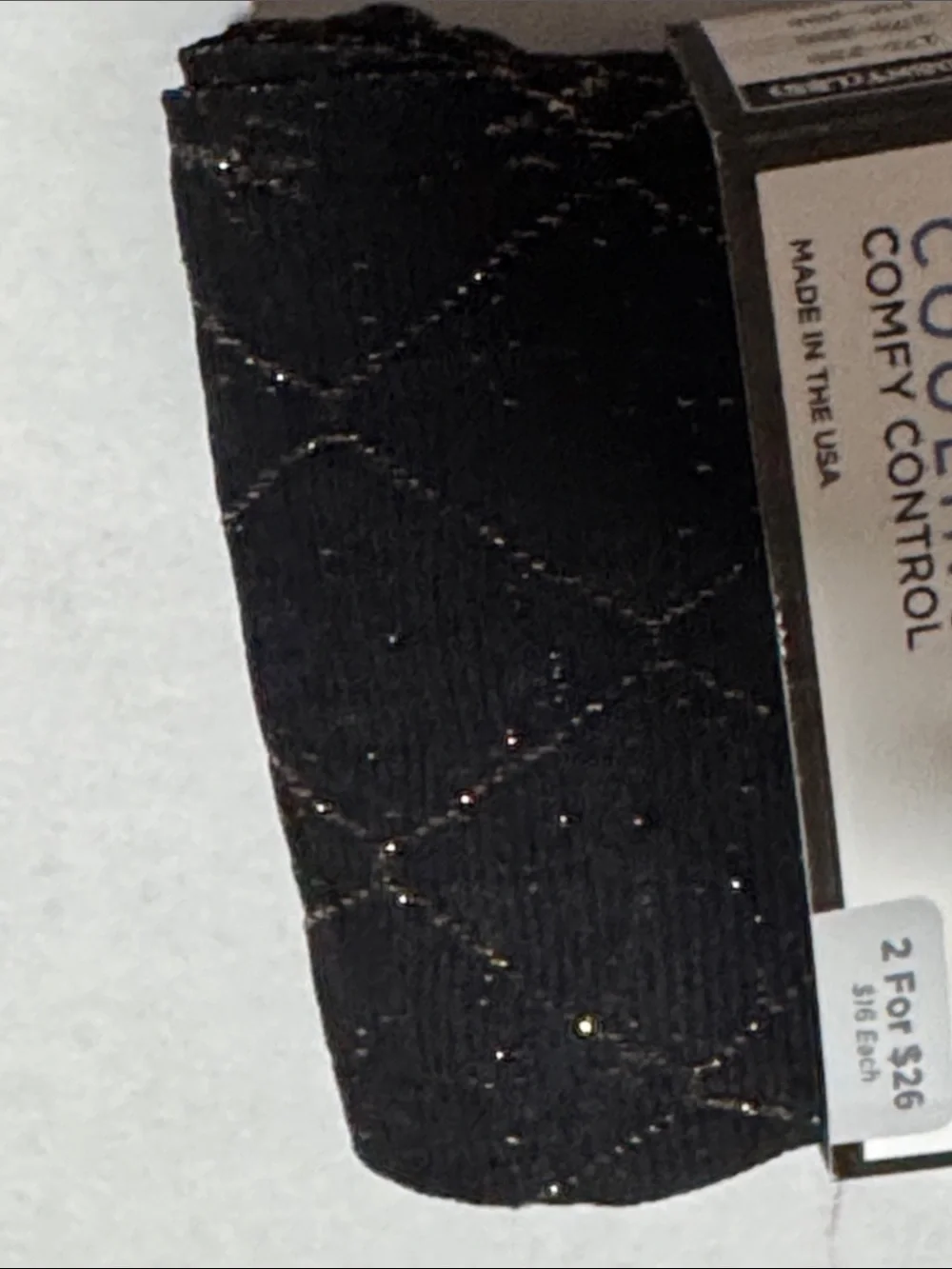 Berkshire Black Plus Size Textured Tights with Gold Diamond Lurex
